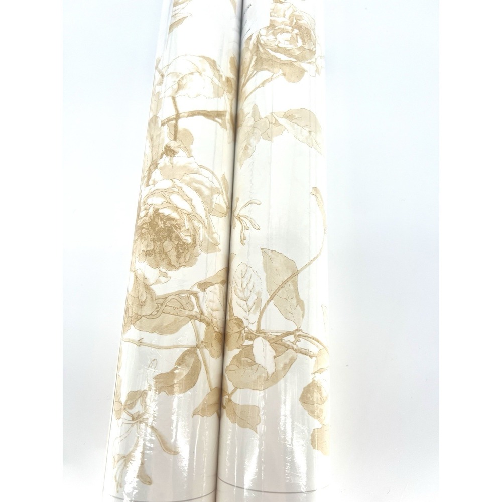 Magnolia Home by Joanna Gaines MH1546 Set 2 Wallpaper Brown & White 60.75 SQ FT